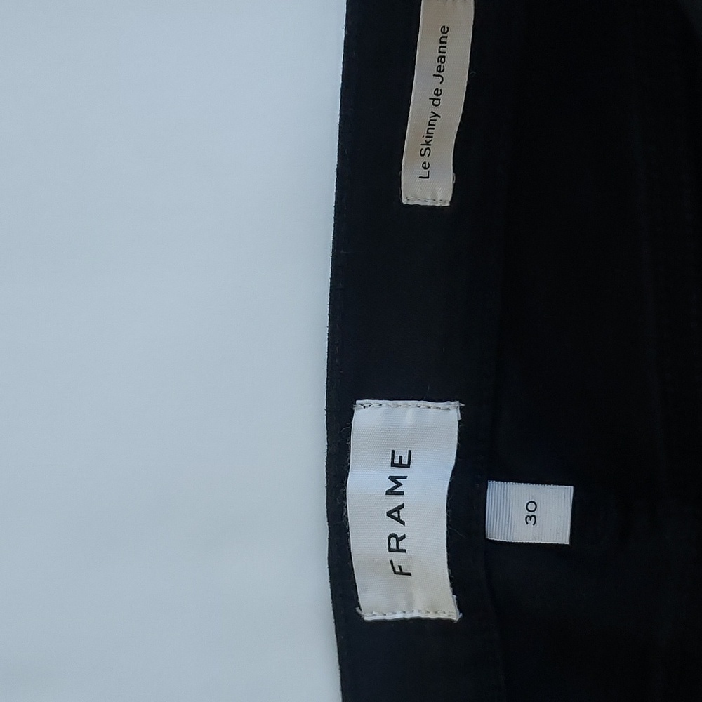 Frame Denim Black Skinny Jeans - Picture 8 of 14